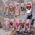 Drinking Around the World Press On Nails